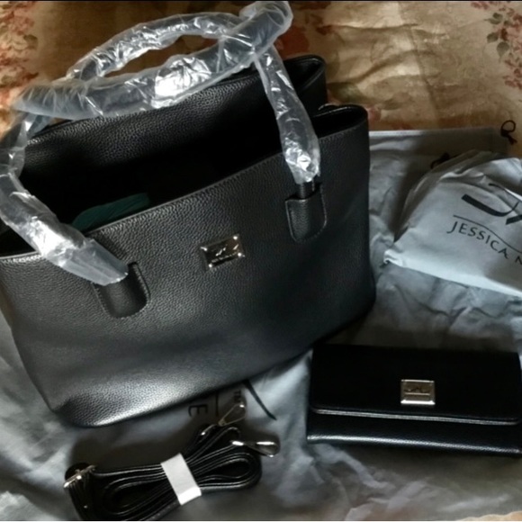 NWT JESSICA MOORE EXQUISITE COLLECTION BAG & WALLET SET - Picture 4 of 12